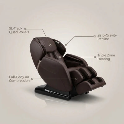 SL Track Massage Chair Designed for Deep Relaxation, Zero Gravity, Triple Heating, 300 lb Capacity
