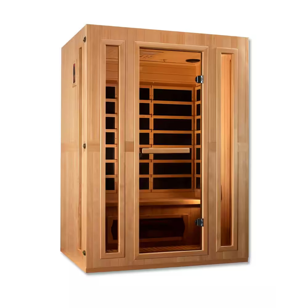 Lifesauna Infracolor 3 Person Upgraded Far Infrared Sauna with 7 Dual Tech Heaters Red Light and Chromotherapy
