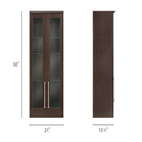 Home Bar Tall Wall Cabinet - 21"
