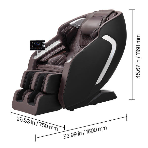 Massage Chair Designed for Full Body Relief, 4D SL-Track Rollers, 36 Airbags, Zero Gravity Recline