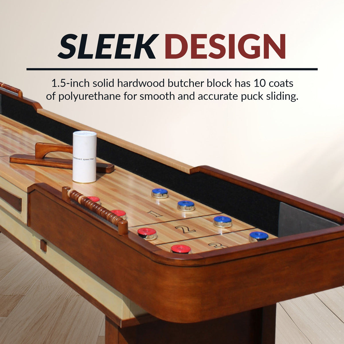 Hathaway Merlot Shuffleboard Table