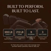 Jin Espresso Synthetic Leather SL Track Massage Chair — Results & Stats